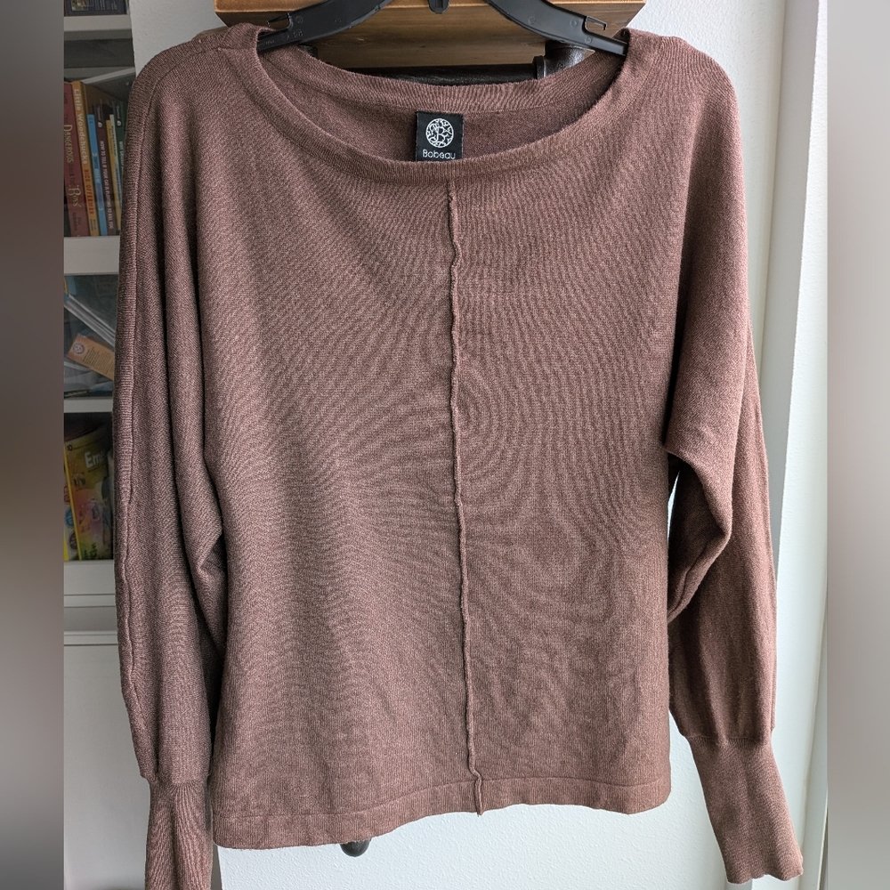 Bobeau Cozy Boat Neck Knit Sweater